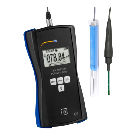 PCE Instruments PCE-MFM 2400 Series Handbücher