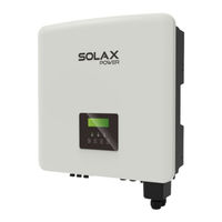 Solax Power X3-Hybrid G4 Installationshandbuch