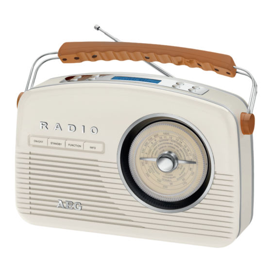 AEG NDR 4156 DAB+ Handbücher