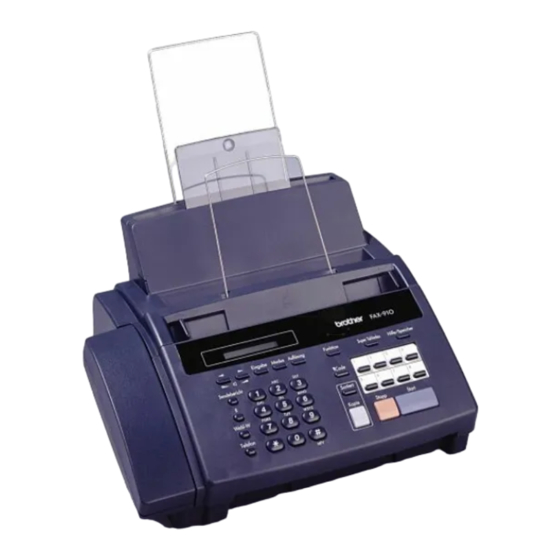 Brother FAX-910 Handbücher