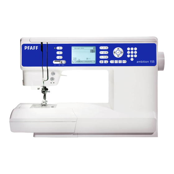 Pfaff ambition 155 Handbücher