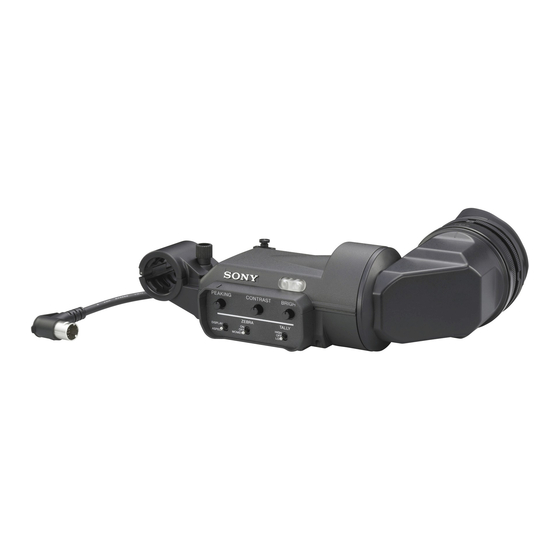 Sony HDVF-200 Handbücher