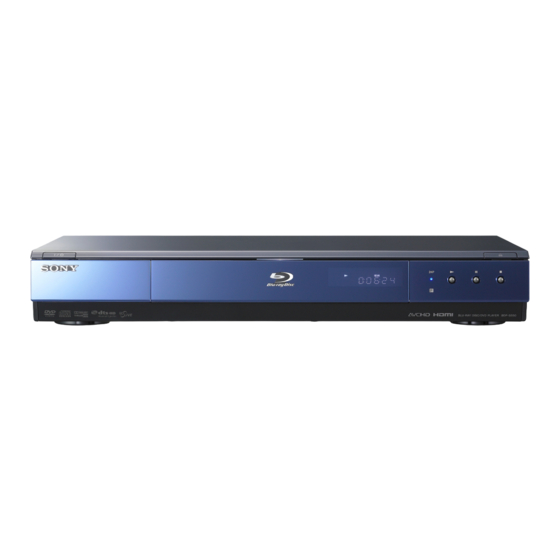 Sony BDP-S550 Handbücher