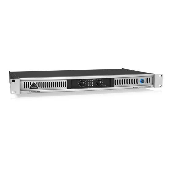 Behringer EUROPOWER EPQ900 Handbücher