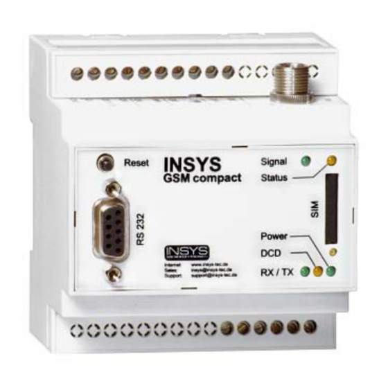 INSYS GSM 4.2 LOGO! Handbücher