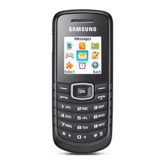 Samsung GT-E1080W Handbücher