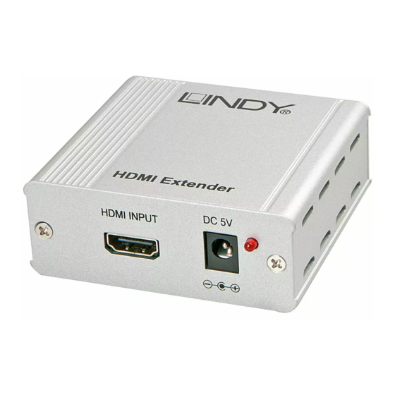 Lindy HDMI Cat.6 Extender System Handbücher
