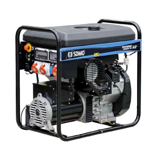 SDMO TECHNIC 20000 TE C Handbücher