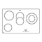 Kochfelder Whirlpool HOB 605 Produktangabenblatt