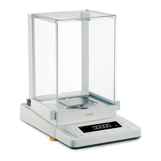 Sartorius MSE Handbücher
