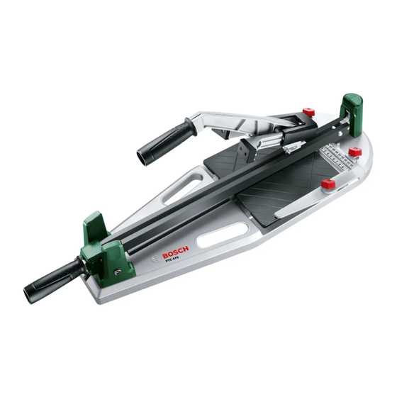 Bosch PTC 470 Handbücher