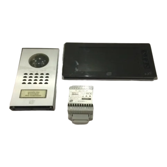Extel WEVPMS JCH TOUCH Handbücher