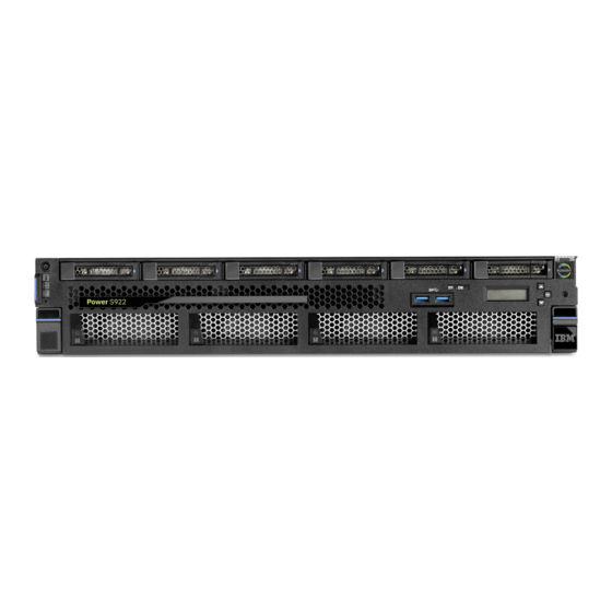 IBM Power System S922 Handbücher