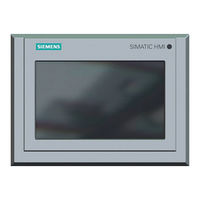Siemens SIMATIC HMI TP700 Comfort Montageanleitung