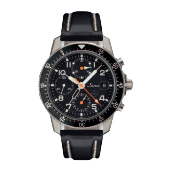 Sinn TESTAF 103 Ti UTC Handbücher