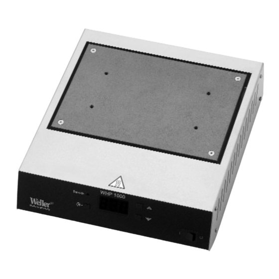 Weller WHP 1000 Handbücher