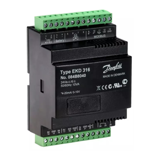 Danfoss EKD 316 Handbücher
