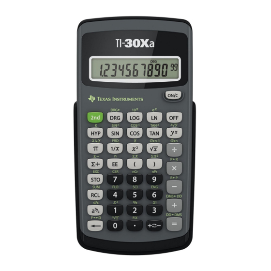 Texas Instruments TI-3 0Xa Handbücher
