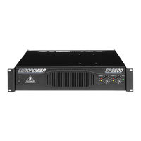 Behringer EUROPOWER EP2500 Bedienungsanleitung