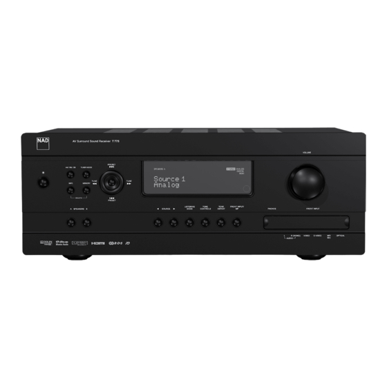 NAD T775 Handbücher