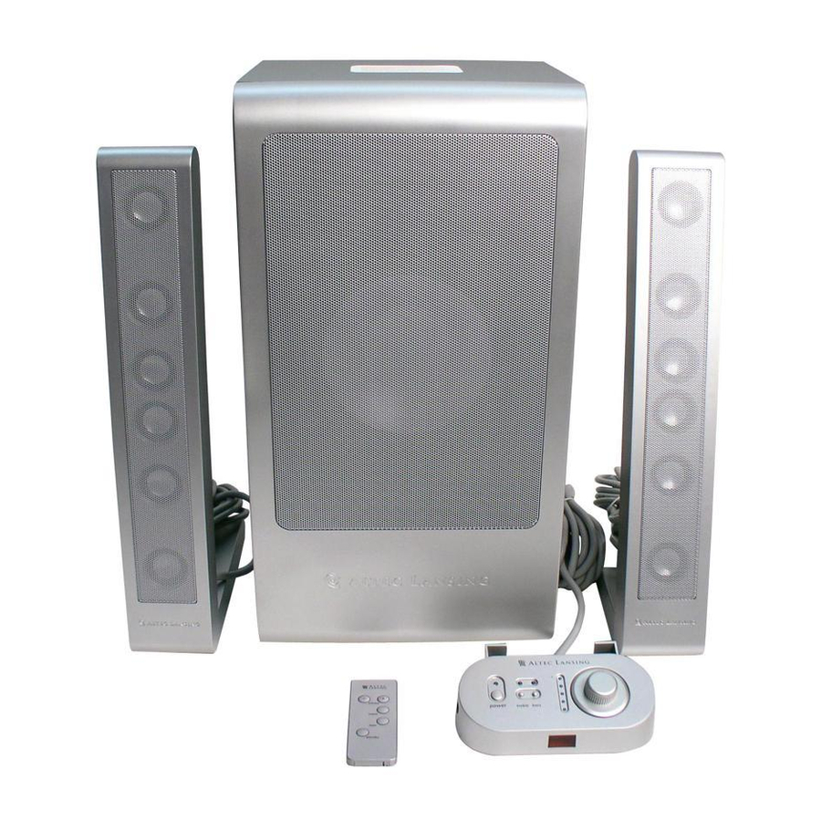 Altec Lansing FX-6021 Handbücher