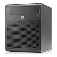 Hp ProLiant MicroServer Benutzerhandbuch