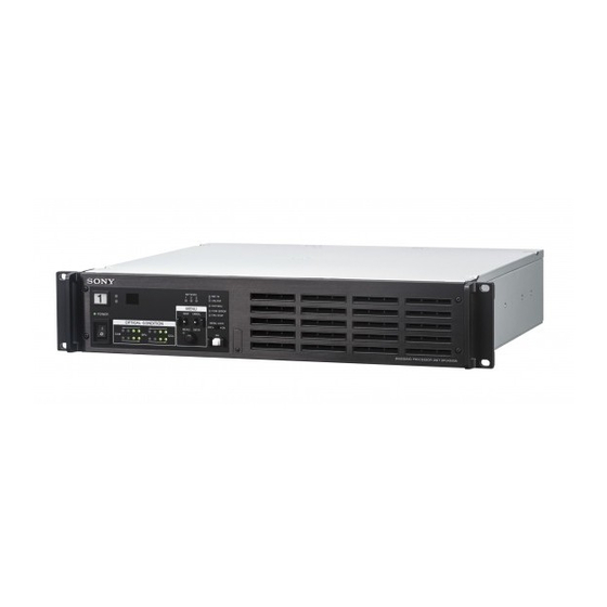 Sony BPU4500A Handbücher
