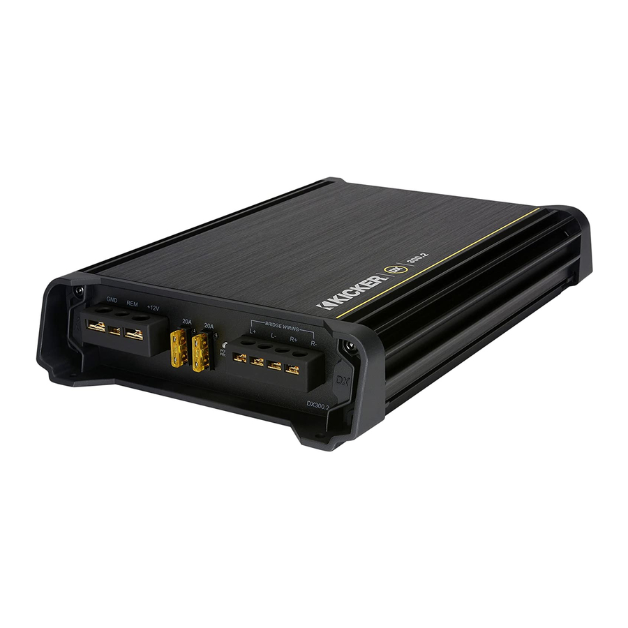 Kicker DX125.2 Handbücher