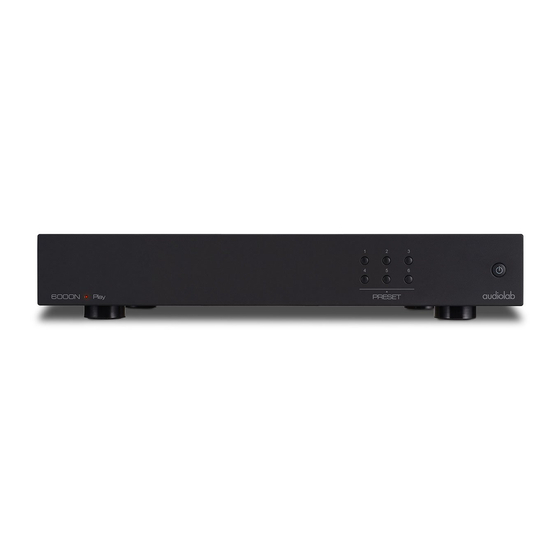 Audiolab 6000N Play Handbücher