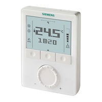 Siemens RDG160T Bedienungsanleitung