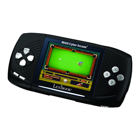 LEXIBOOK MAXI Cyber Arcade JL2700 Handbücher