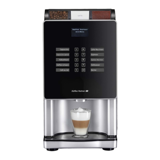 Kaffee Partner miniBona Handbücher