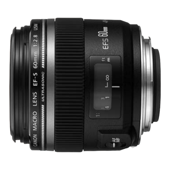 Canon EF-S 60mm f2.8 Macro USM Handbücher