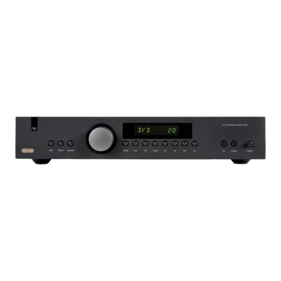 Arcam FMJ A 19 Handbücher