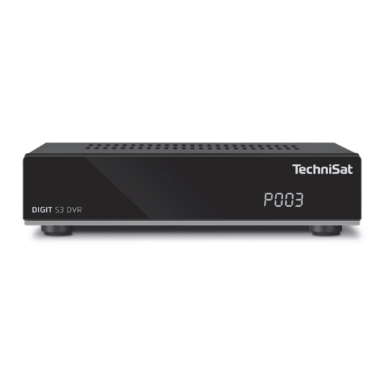 TechniSat DIGIT S3 DVR Handbücher