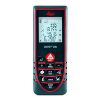 Leica Geosystems DISTO D3a Gebrauchsanweisung