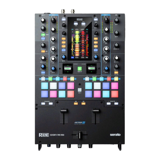 Rane SEVENTY-TWO Handbücher