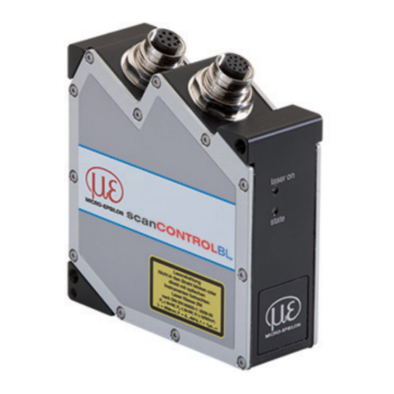 MICRO-EPSILON scanCONTROL 2910 Serie Handbücher