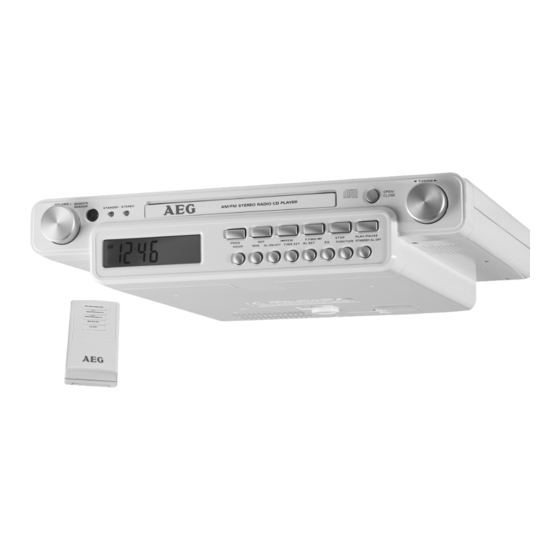 AEG KRC 4323 CD Handbücher