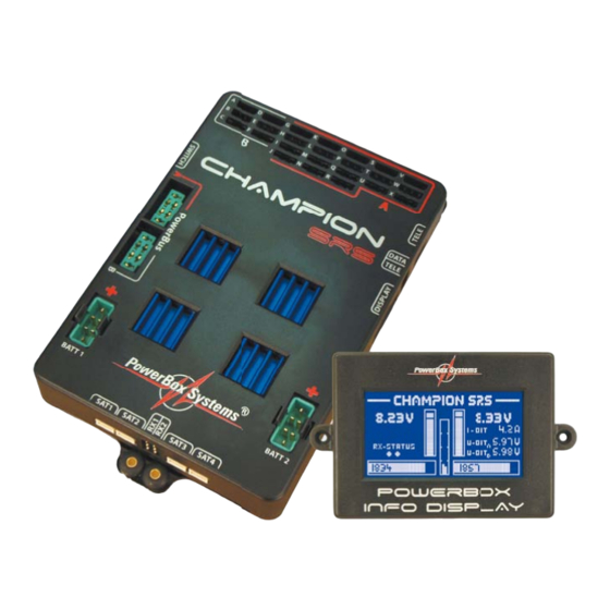 PowerBox Systems PowerBox CHAMPION SRS Handbücher