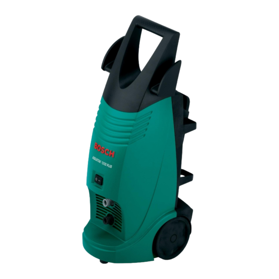 Bosch Aquatak 1200 Plus Handbücher