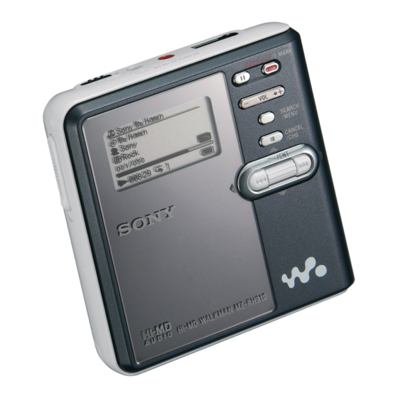 Sony MZ-RH910 Handbücher