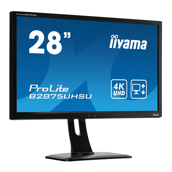 Iiyama Pro lite B2875UHSU Handbücher