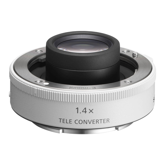 Sony 1.4X Teleconverter Handbücher