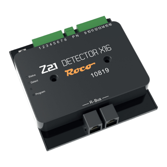 roco Z21 Detector X16 Handbücher