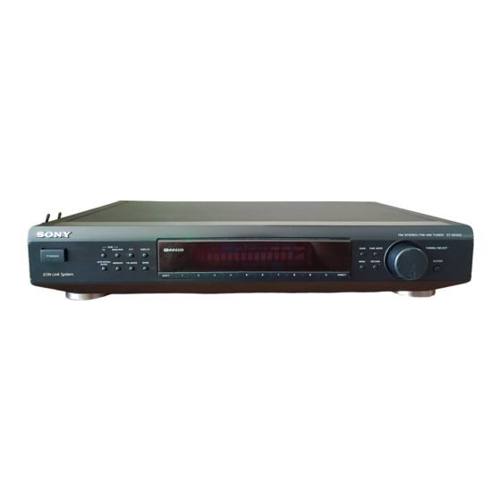 Sony ST-SE700 Handbücher