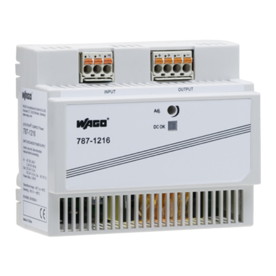 WAGO EPSITRON COMPACT Power 787-1202 Handbücher