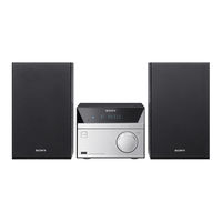Sony CMT-SBT20B Bedienungsanleitung