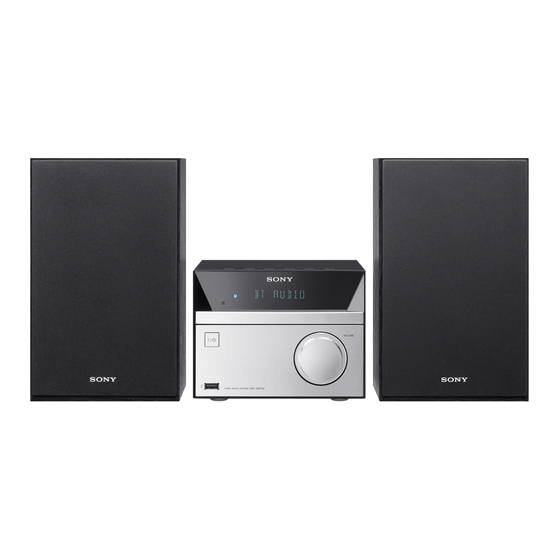 Sony CMT-SBT20B Handbücher