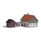 Modellbau Busch Wohnhaus mit Anbau H0 1909 Anleitung